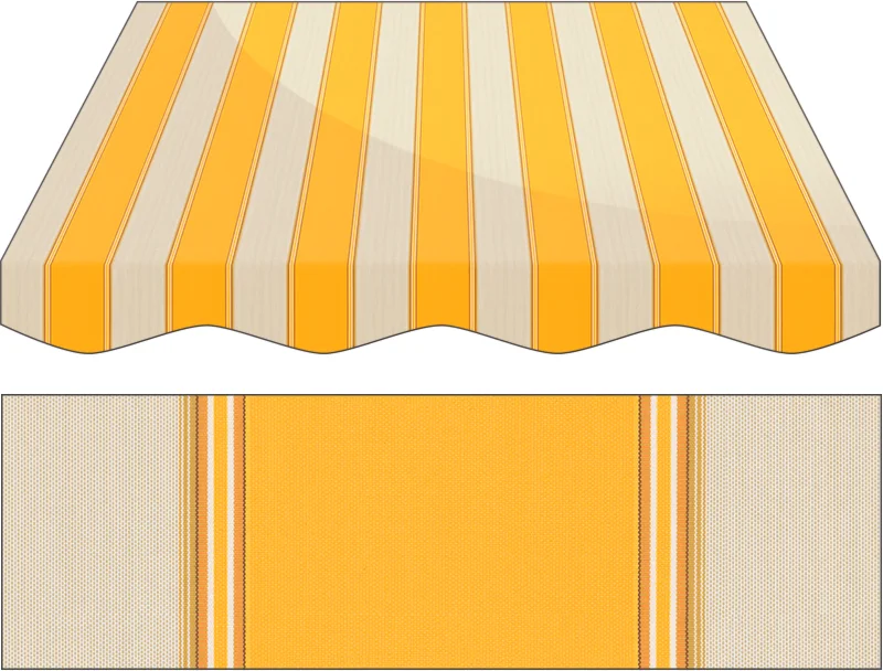 Markise Massanfertigung Markise Irisun Fantasie Gialli R534