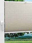 LYSEL HOME Plissee 009A Calluna Wabe Fensteransicht