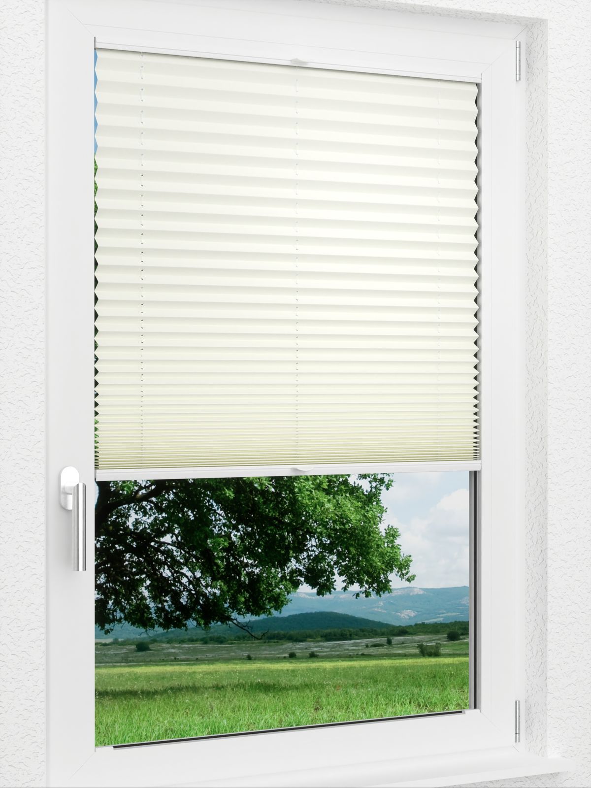 Detailansicht LYSEL HOME Plissee 140A Aralia Pearl