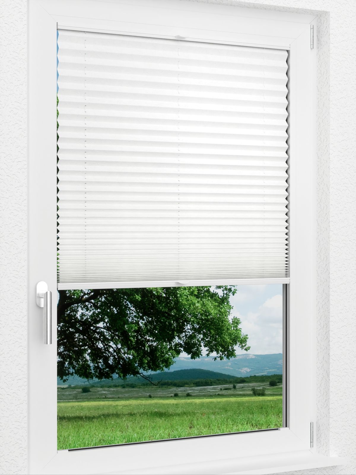 Detailansicht LYSEL HOME Plissee 124A Abelia Pearl