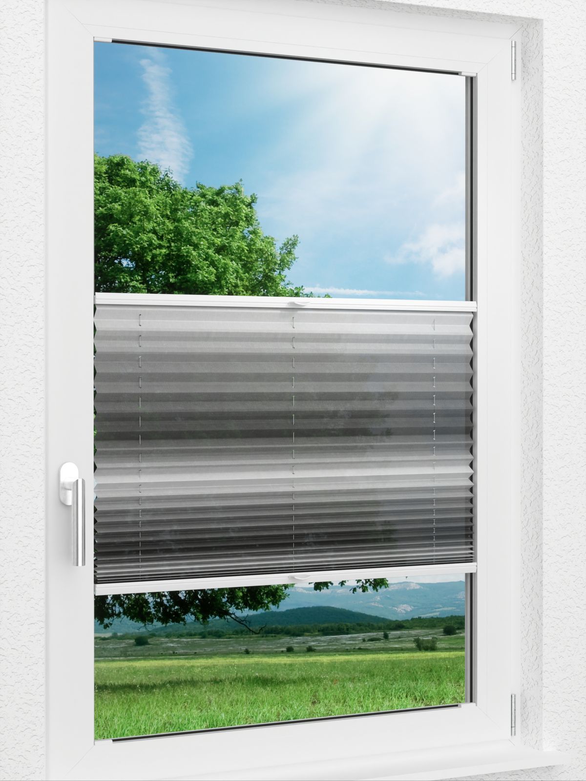 Detailansicht LYSEL HOME Plissee 418A Light Wave