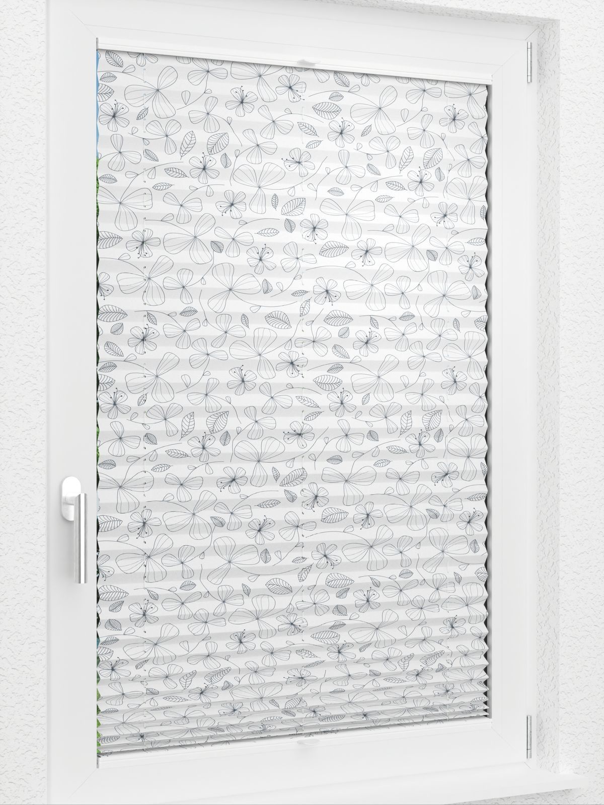 Detailansicht LYSEL HOME Plissee 407A Dark Floral
