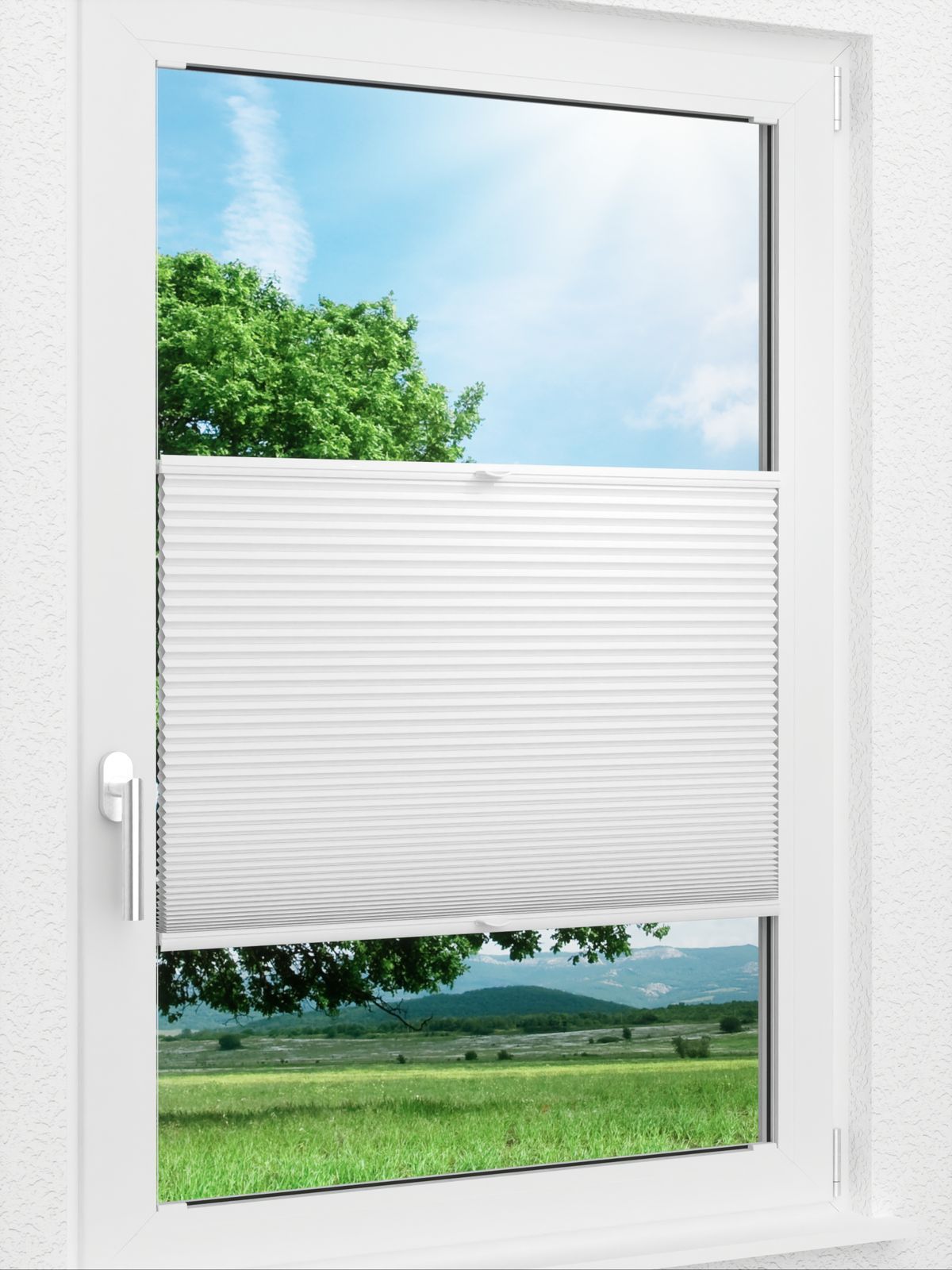 Detailansicht LYSEL HOME Plissee 004A Alba LI Wabe