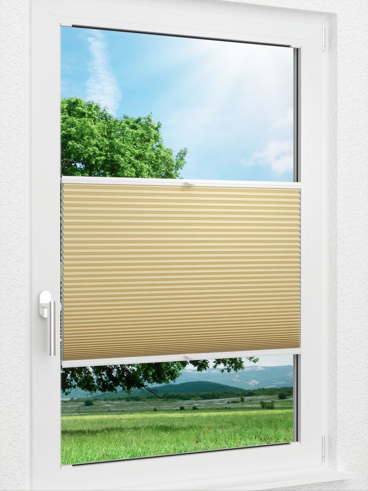 Detailansicht LYSEL HOME Plissee 031A Alba LI Wabe