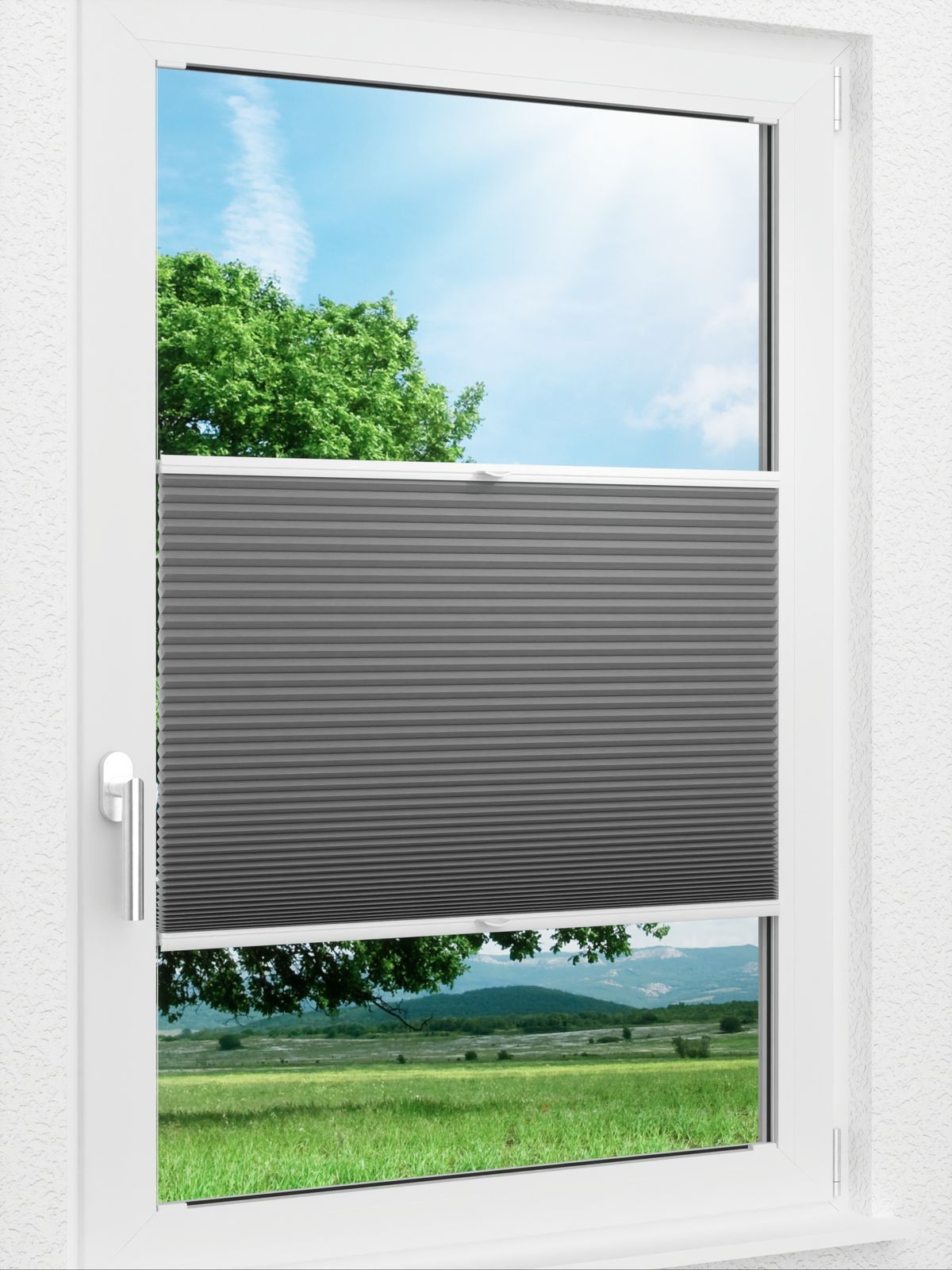 Detailansicht LYSEL HOME Plissee 007A Alba LI Wabe