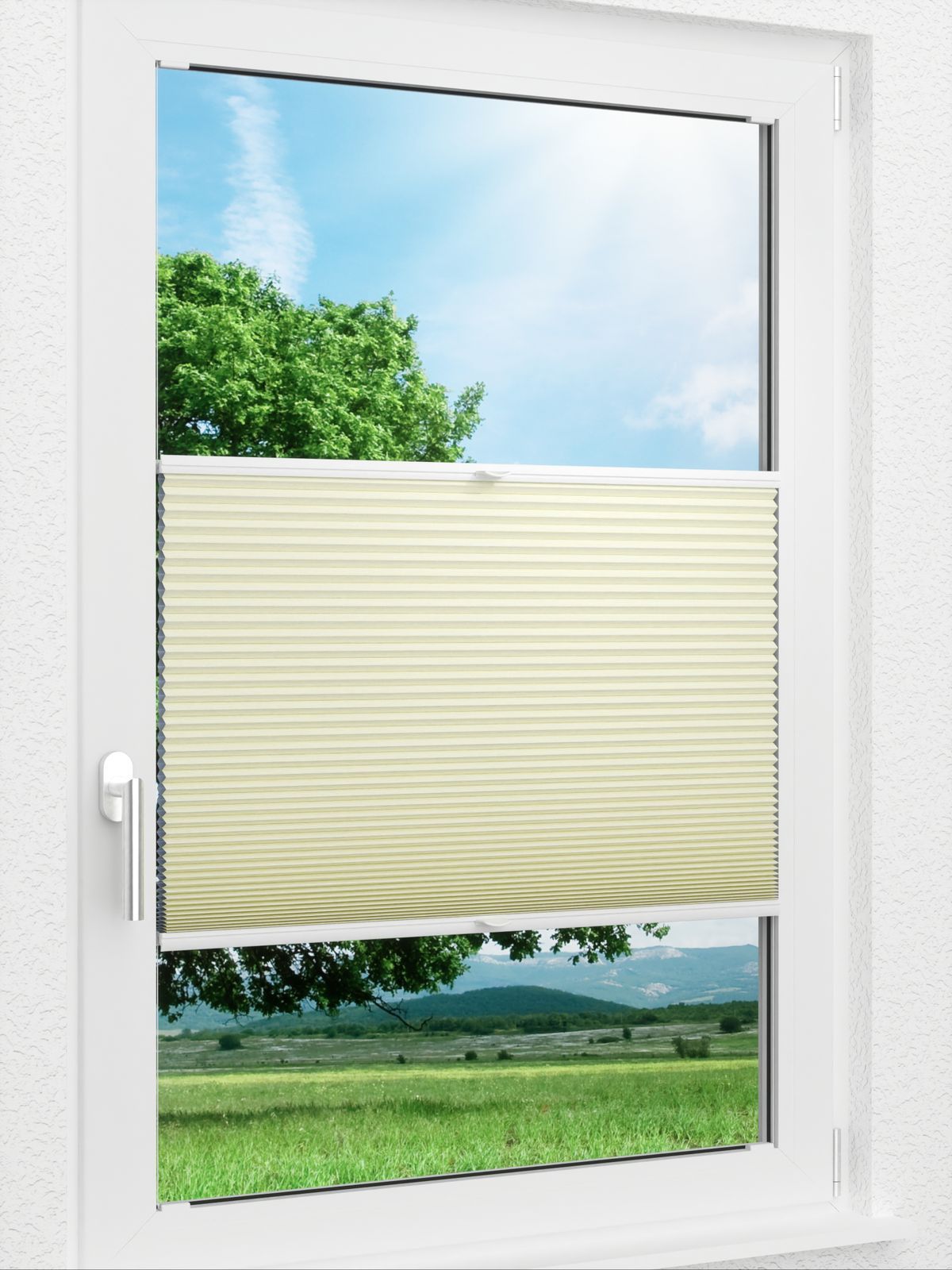 Detailansicht LYSEL HOME Plissee 311A Lanea BO Wabe