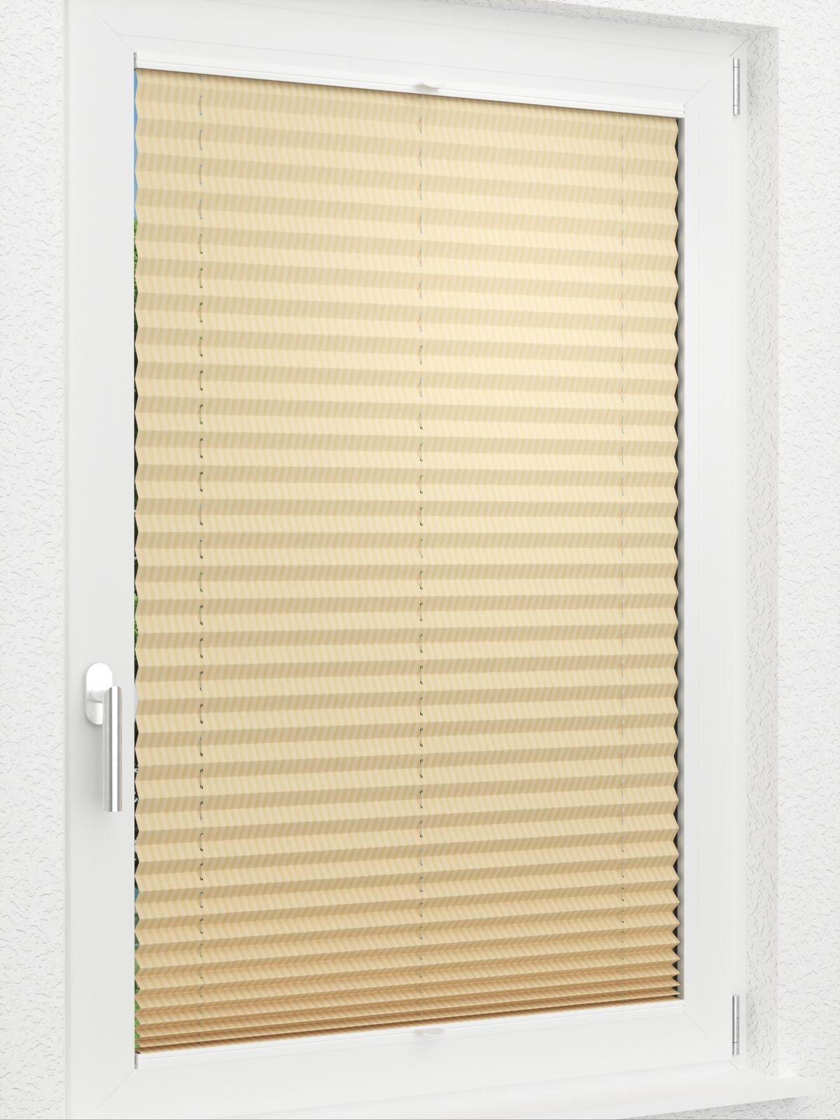 Detailansicht LYSEL HOME Plissee 414A Silky Streifen
