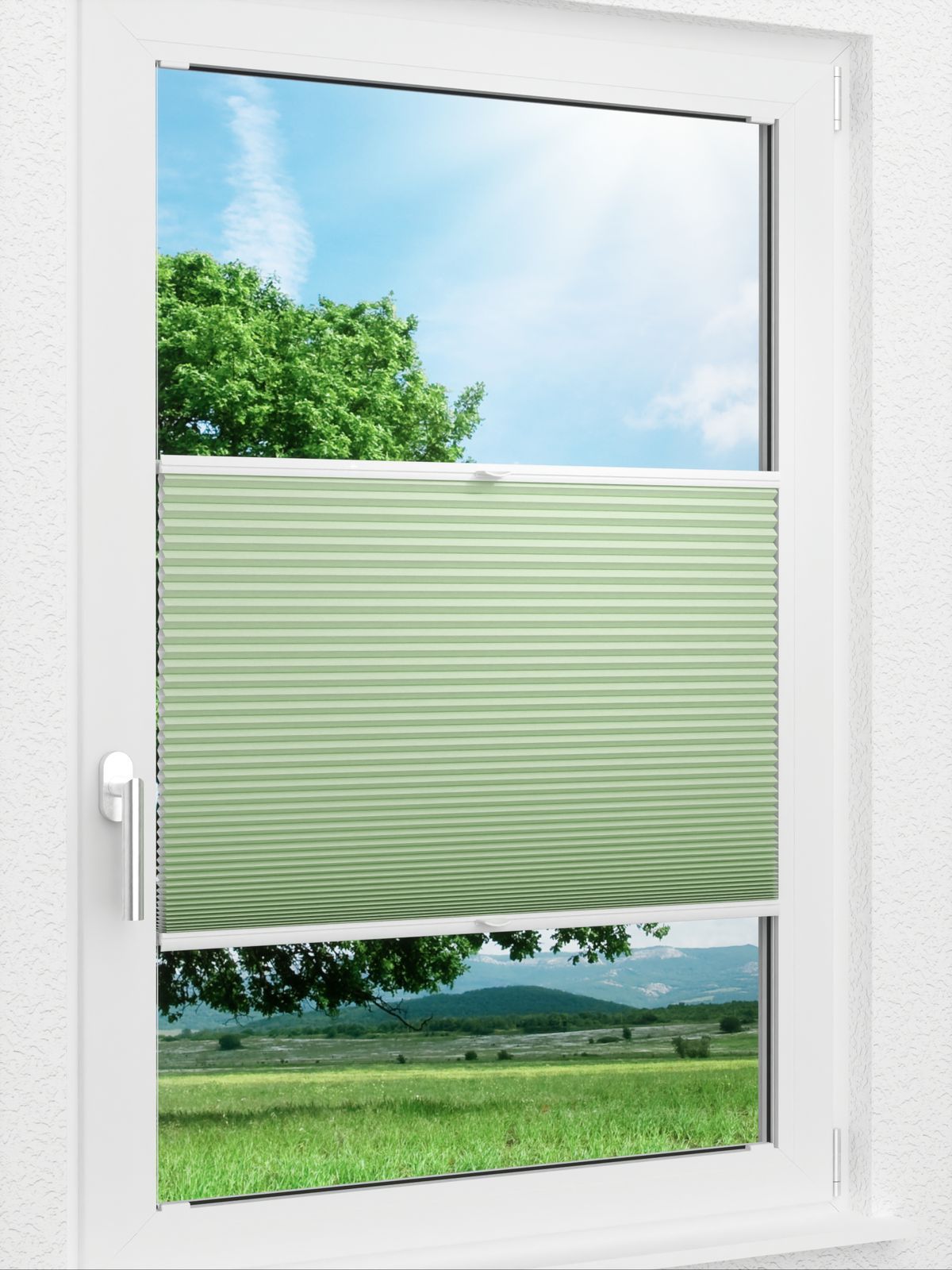 Detailansicht LYSEL HOME Plissee 331A Lightly Wabe