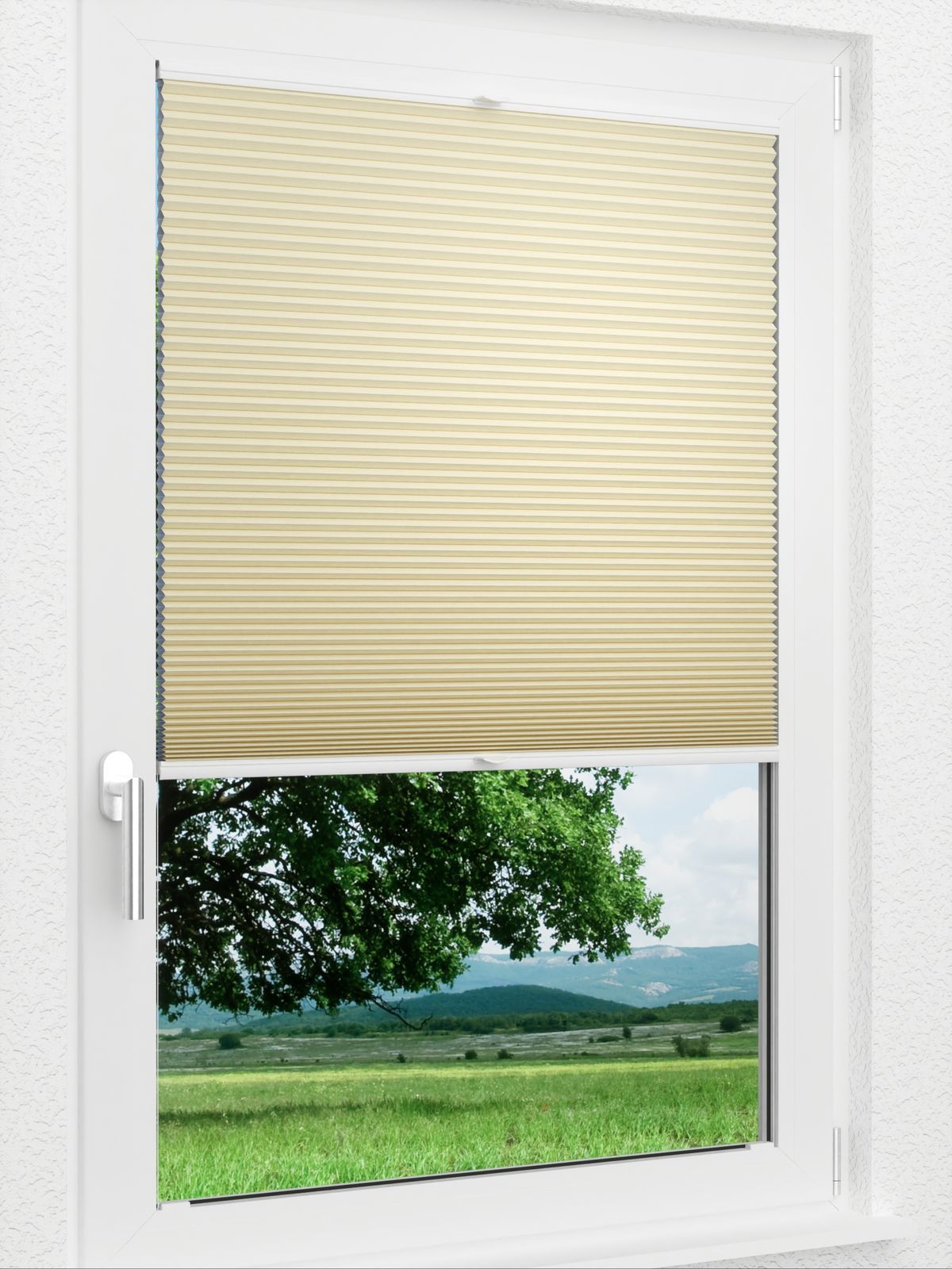 Detailansicht LYSEL HOME Plissee 320A Shadow BO Wabe