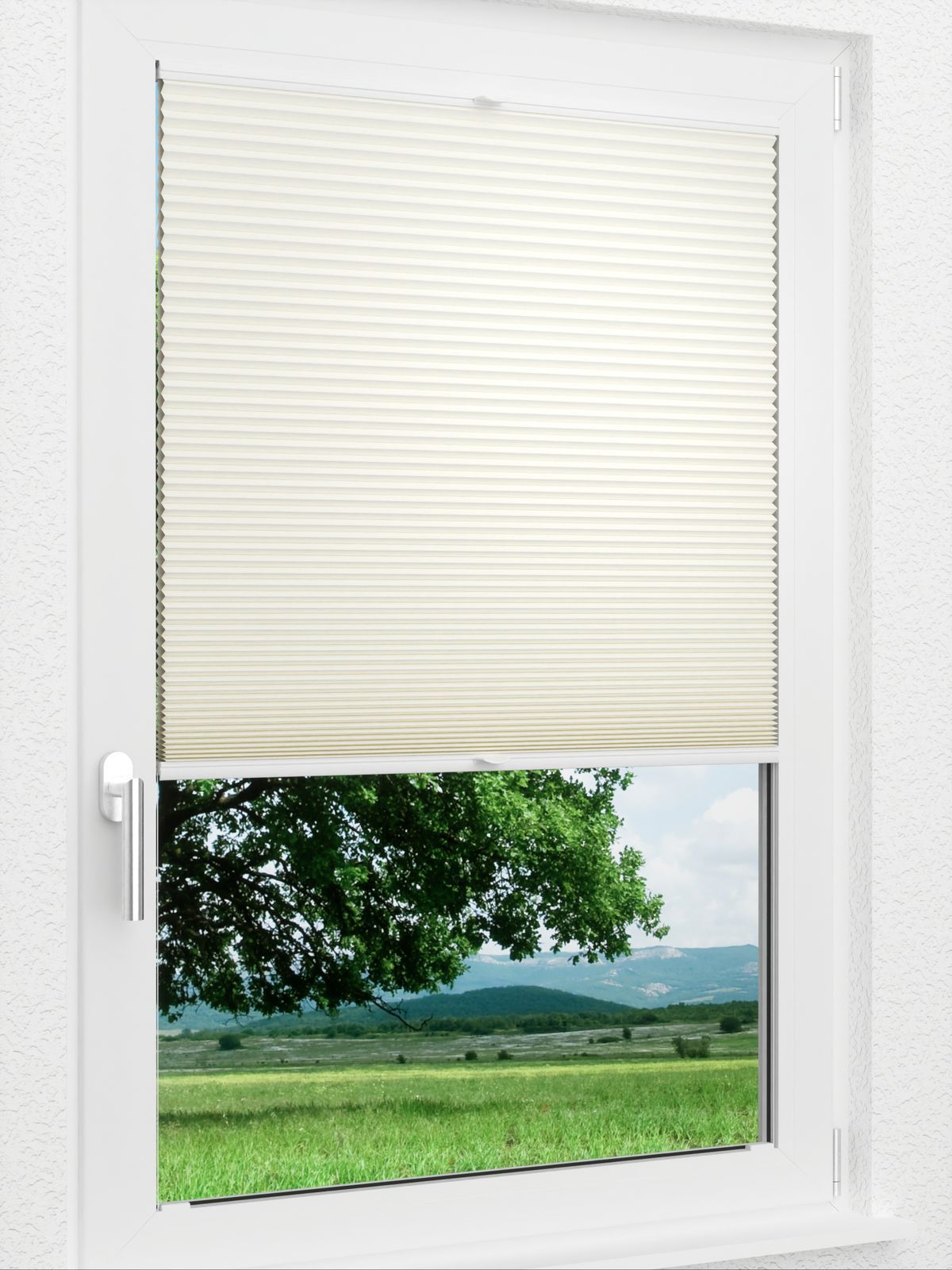 Detailansicht LYSEL HOME Plissee 017A Calluna Wabe