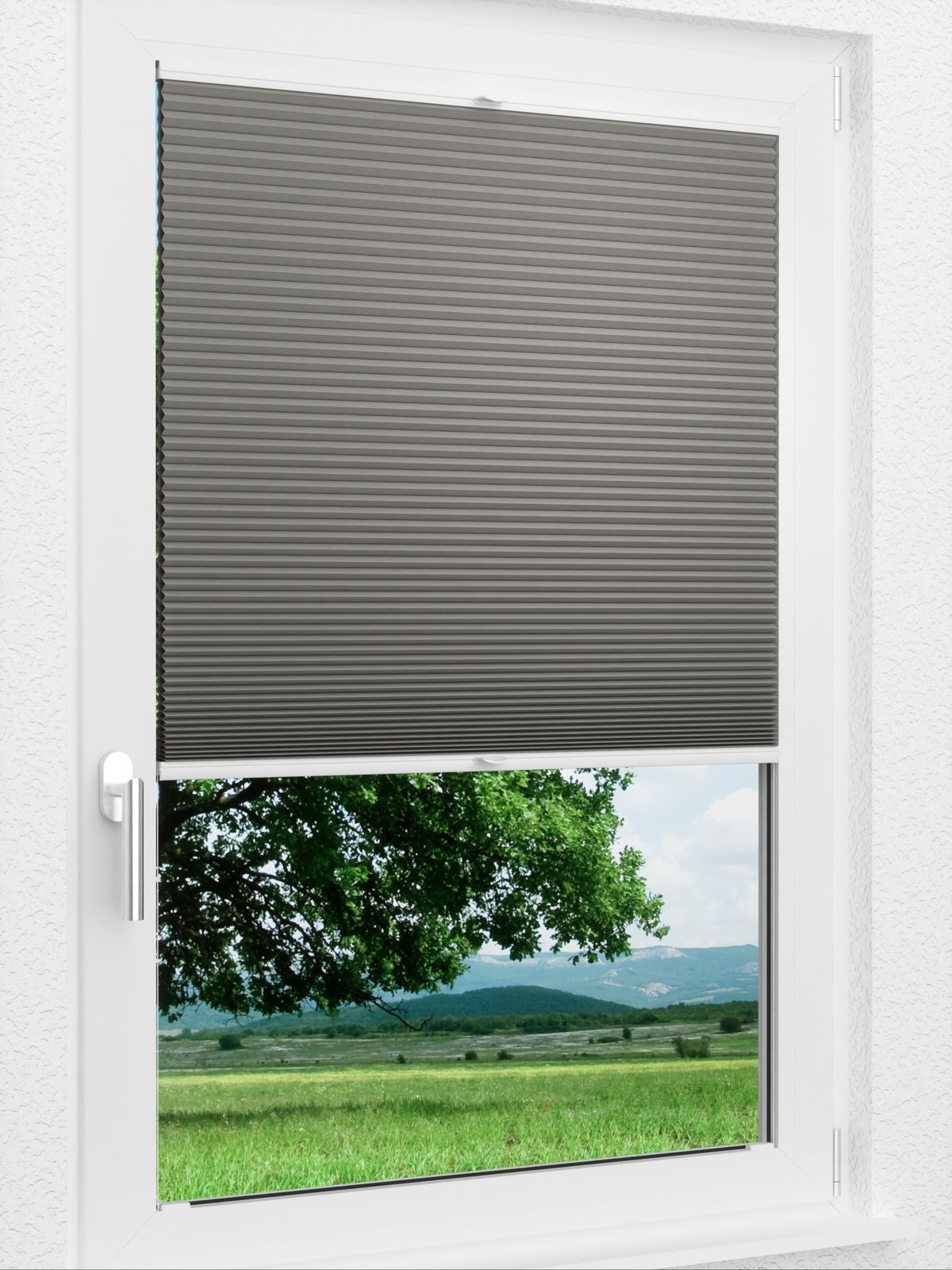 Detailansicht LYSEL HOME Plissee 020A Calluna Wabe
