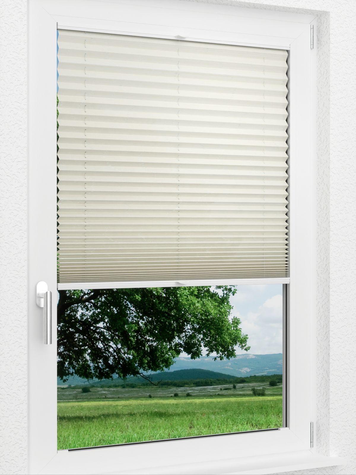 Detailansicht LYSEL HOME Plissee 410A Pearl String