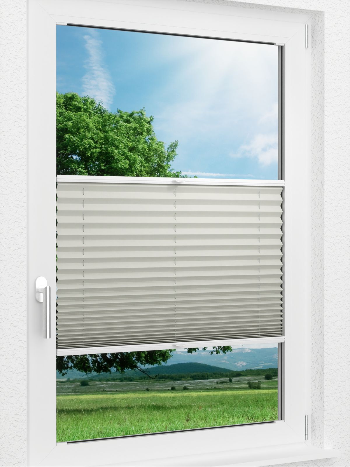 Detailansicht LYSEL HOME Plissee 212B Aralia Pearl