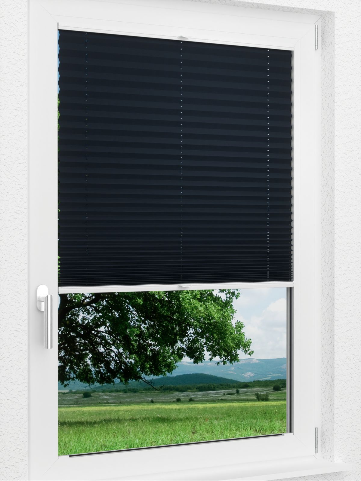 Detailansicht LYSEL HOME Plissee 425A Blackout Crepe