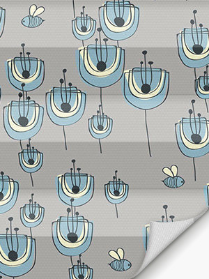 Stoff Plissee Ma&szlig;anfertigung World of Bees 04.613