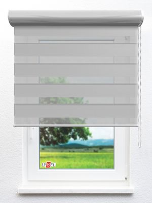 Stoff Rollo Ma&szlig;anfertigung Simply Doppelrollo Zuleika 103602L