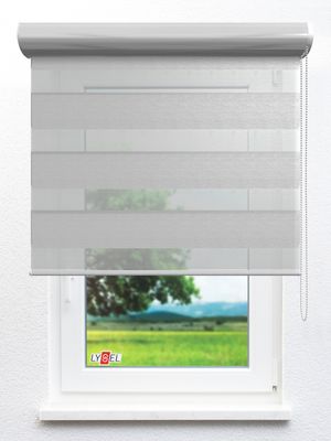 Stoff Rollo Ma&szlig;anfertigung Simply Doppelrollo Zazon 103606L