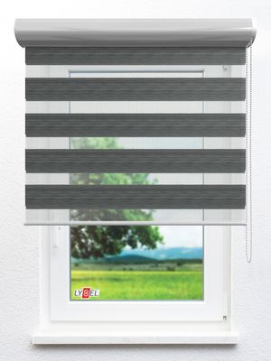 Stoff Rollo Ma&szlig;anfertigung Simply Doppelrollo Zanina 803632L