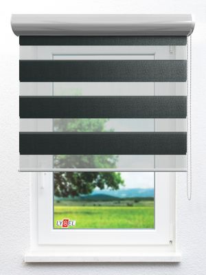 Stoff Rollo Ma&szlig;anfertigung Simply Doppelrollo Zuzana 903634L