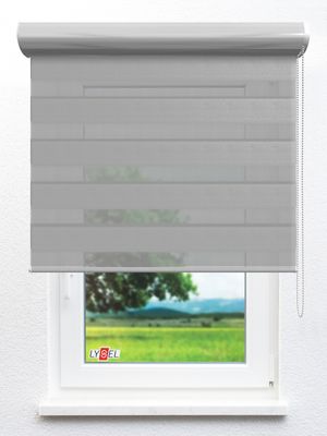 Stoff Rollo Ma&szlig;anfertigung Simply Doppelrollo Zuri 103656L