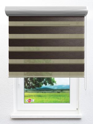 Stoff Rollo Ma&szlig;anfertigung Simply Doppelrollo Zelma 703694L